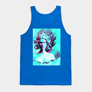 Vaporwave Medusa Glitch Tank Top